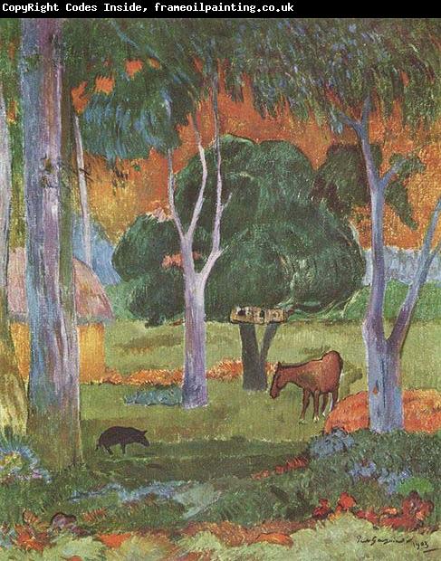 Paul Gauguin Landscape on La Dominique